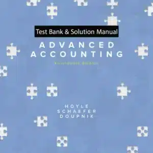 Advanced Accounting 14th Edition By Joe Ben Hoyle