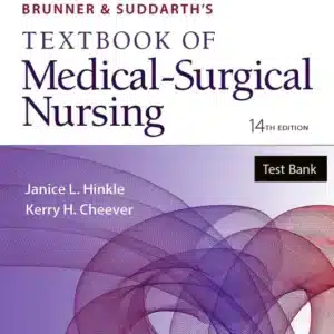Brunner Suddarths Textbook of Medical Surgical Nursing Fourteenth Edition