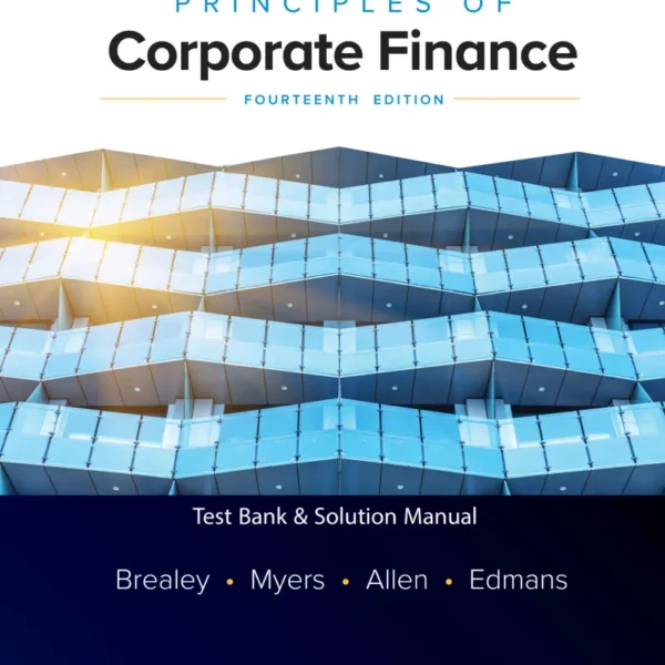 Test Bank Solution Manual for Principles of Corporate Finance 14th Edition scaled