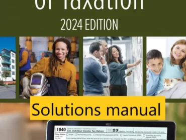 Solutions manual for Fundamentals of Taxation 2024 Edition 17th Edition by Ana M. Cruz
