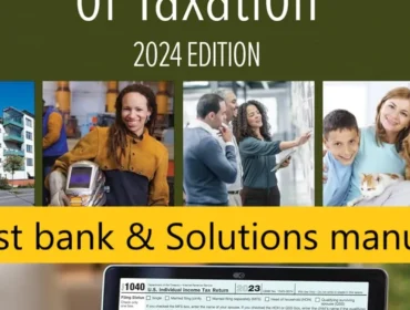 Test bank Solutions manual for Fundamentals of Taxation 2024 Edition 17th Edition by Ana M. Cruz