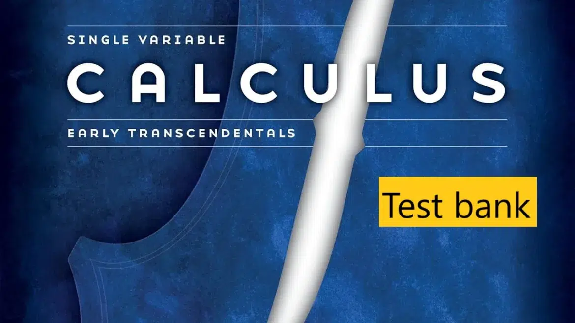 Test bank for Calculus Early Transcendentals 9th Edition By James Stewart