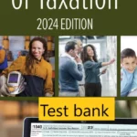 Test bank for Fundamentals of Taxation 2024 Edition 17th Edition by Ana M. Cruz